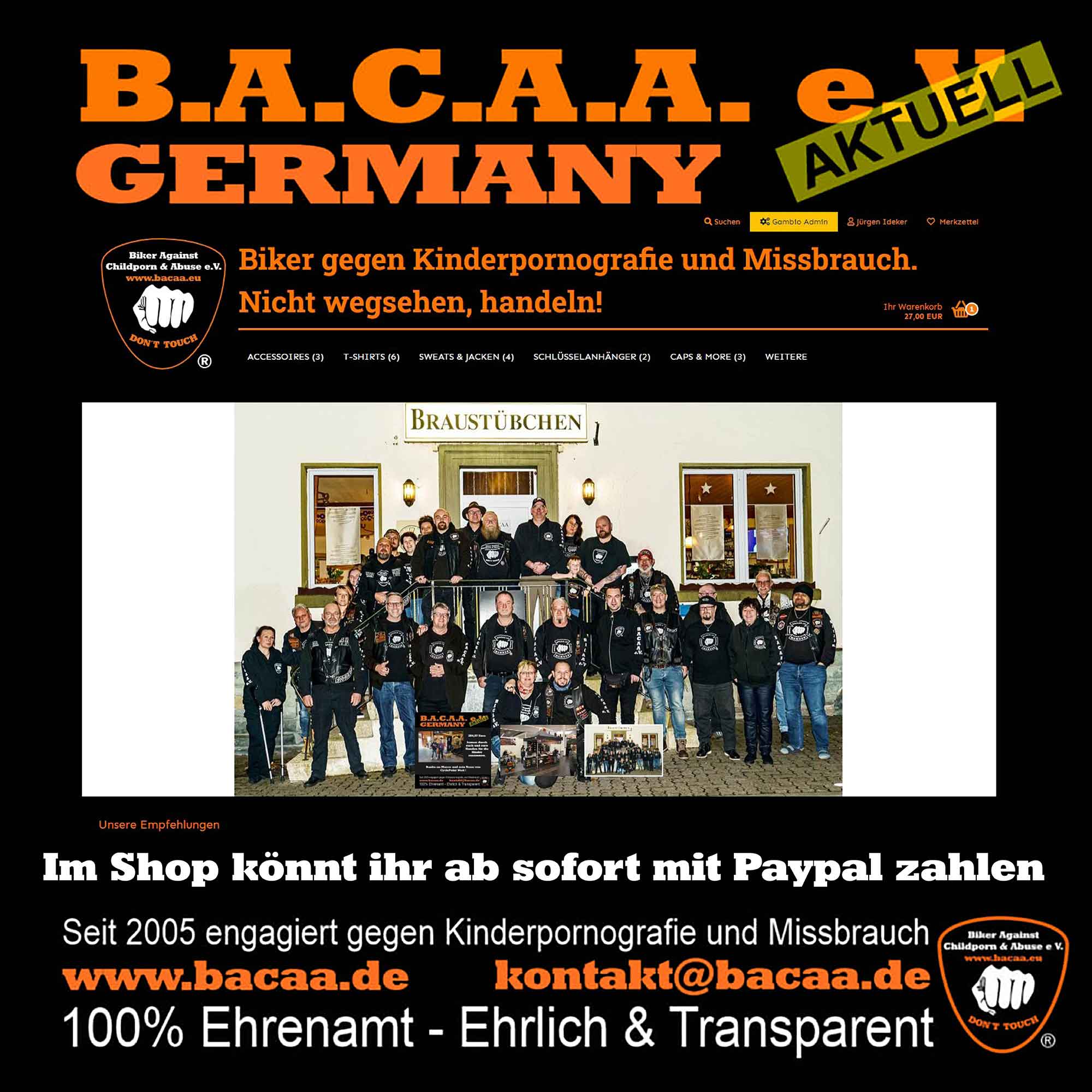 Bei Bacaa mit Paypal zahlen