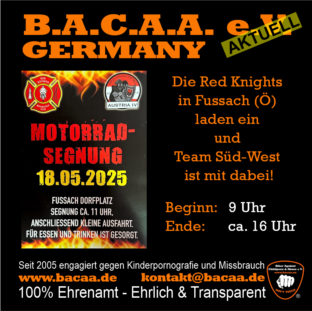 Motorrad-Segnung bei den Red Knights in Fussach (Ö) 🗓 🗺