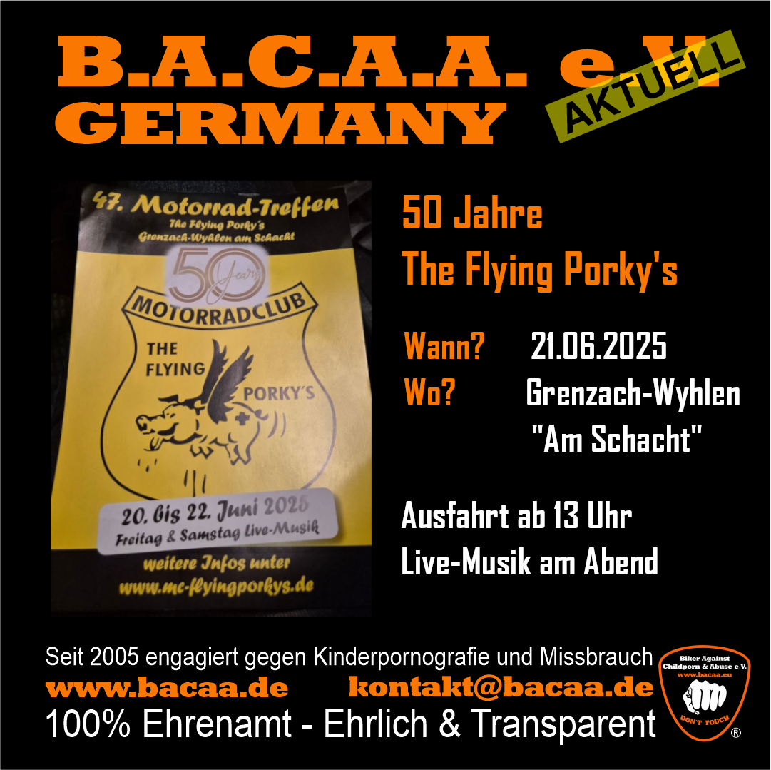 50 Jahre The Flying Porky’s 🗓 🗺