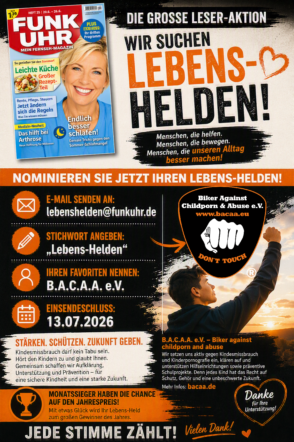FUNK UHR sucht Lebens-Helden