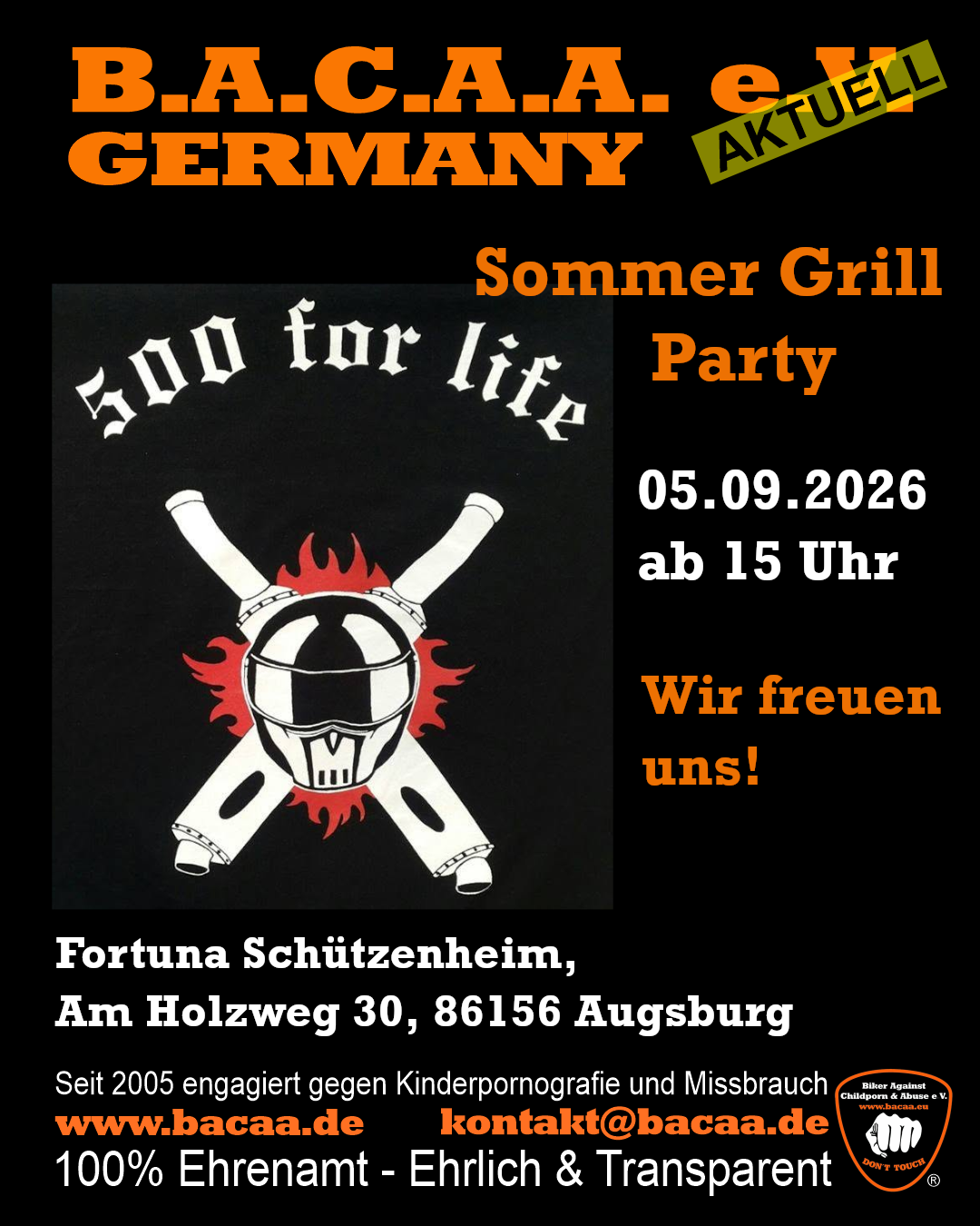 Sommer Grill Party bei 500 For Life Brotherhood
