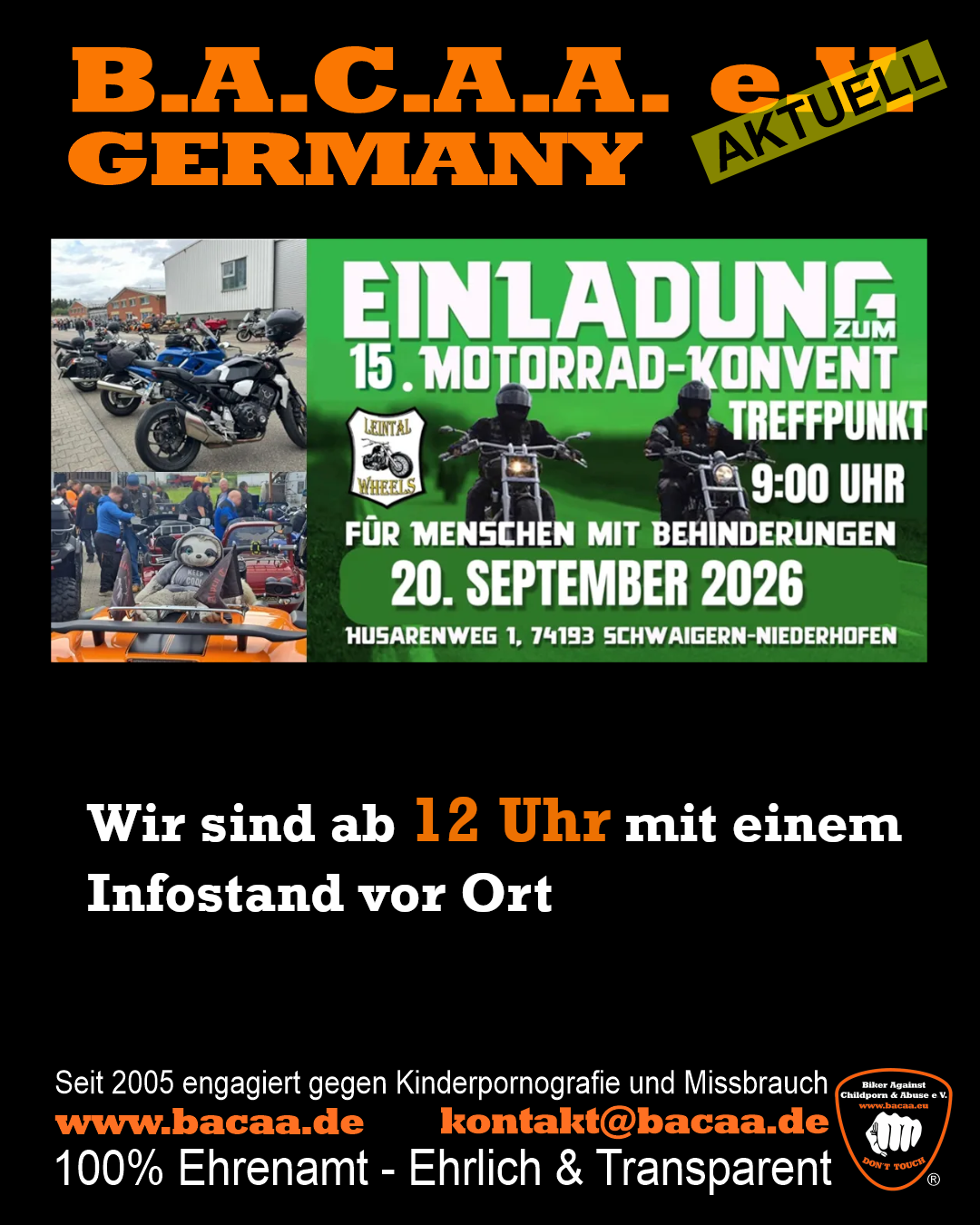 15. Motorradkonvent der Leintal Wheels in Niederhofen